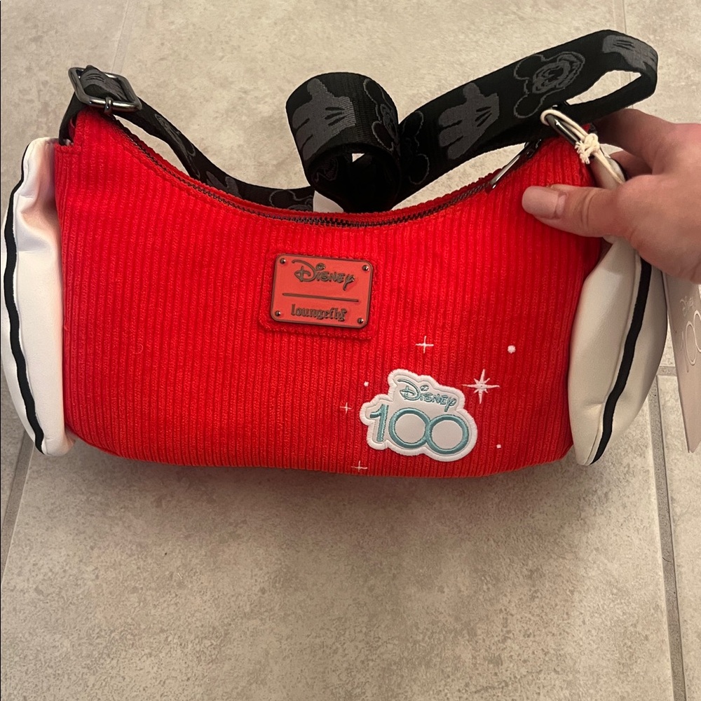 Loungefly Disney 100 Mickey Mouse Hands Crossbody Bag - Picture 5 of 7